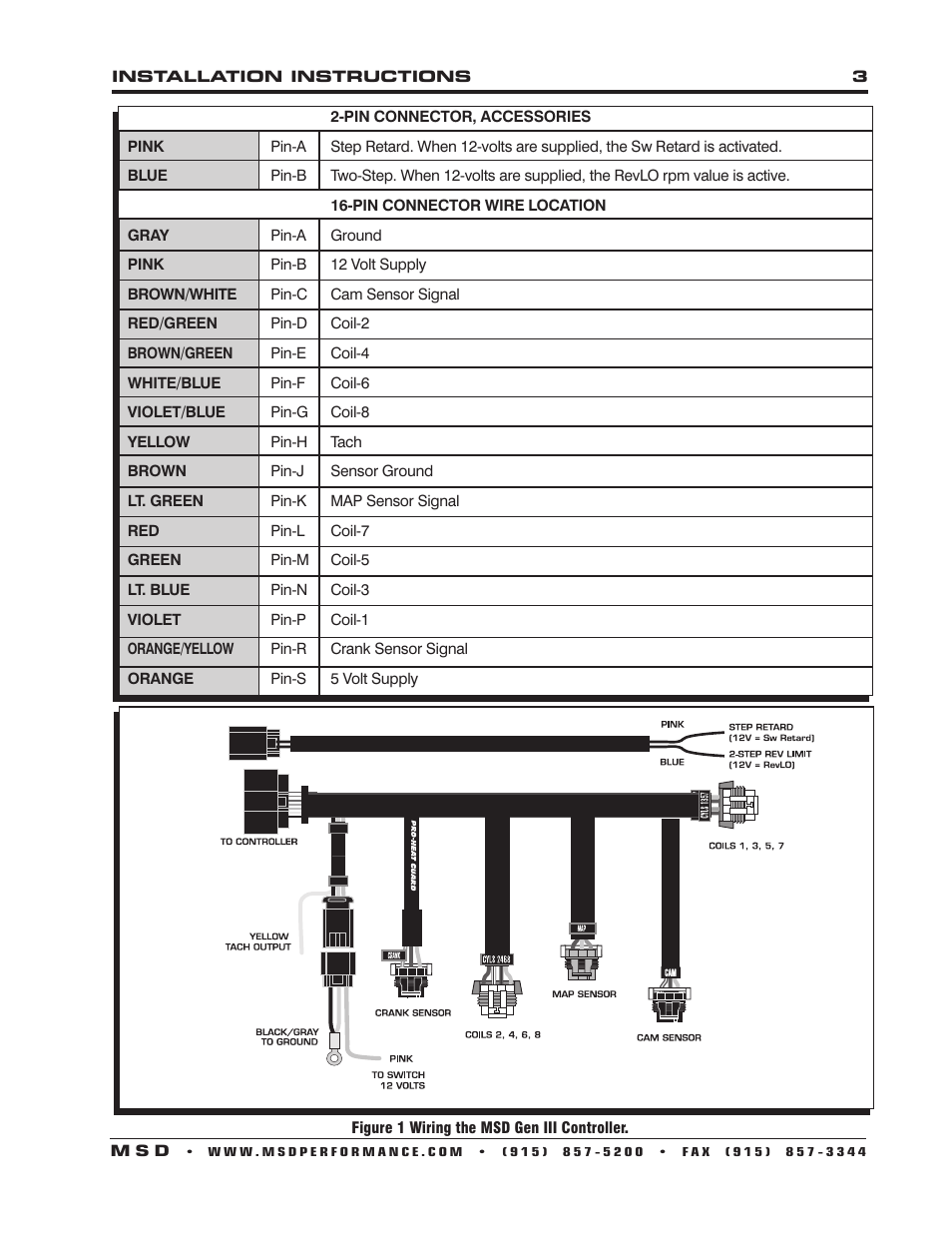 Msd 6010 6ls Ignition Controller For Ls1 Ls6  24 Tooth