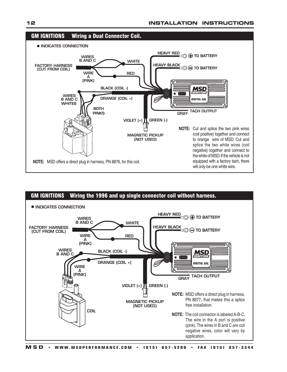 Gm Ignitions Wiring A Dual Connector Coil