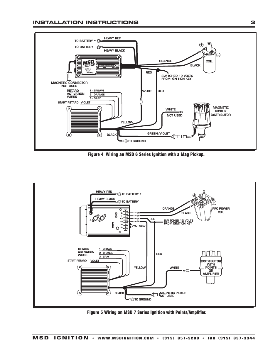 MSD 8970 Three Stage Retard Control Installation User Manual | Page 3 / 8