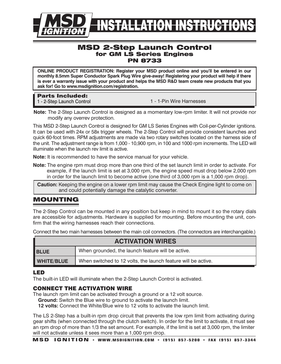 Wiring Diagram: 29 Msd 2 Step Wiring Diagram