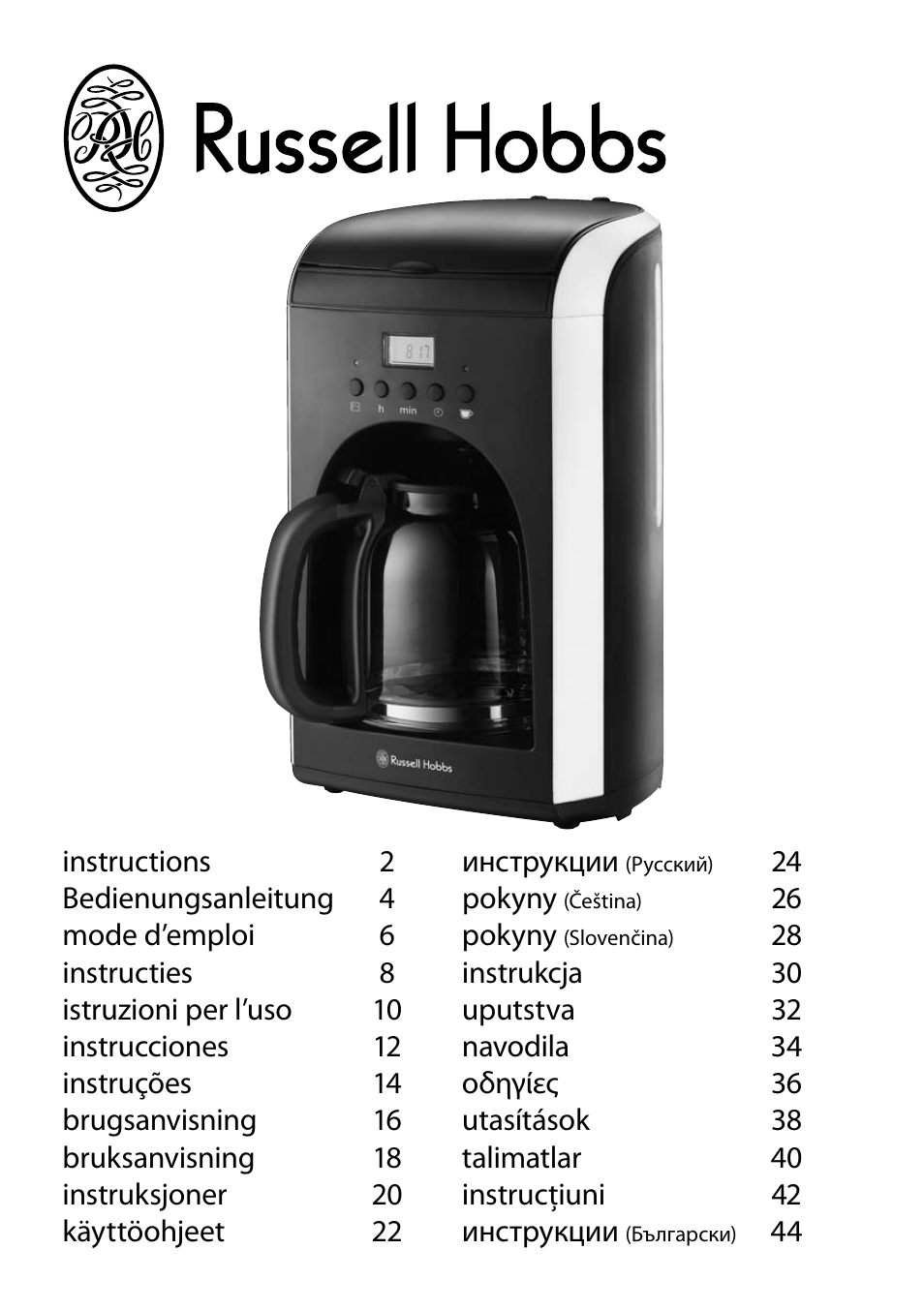 RUSSELL HOBBS MONO User Manual 48 pages