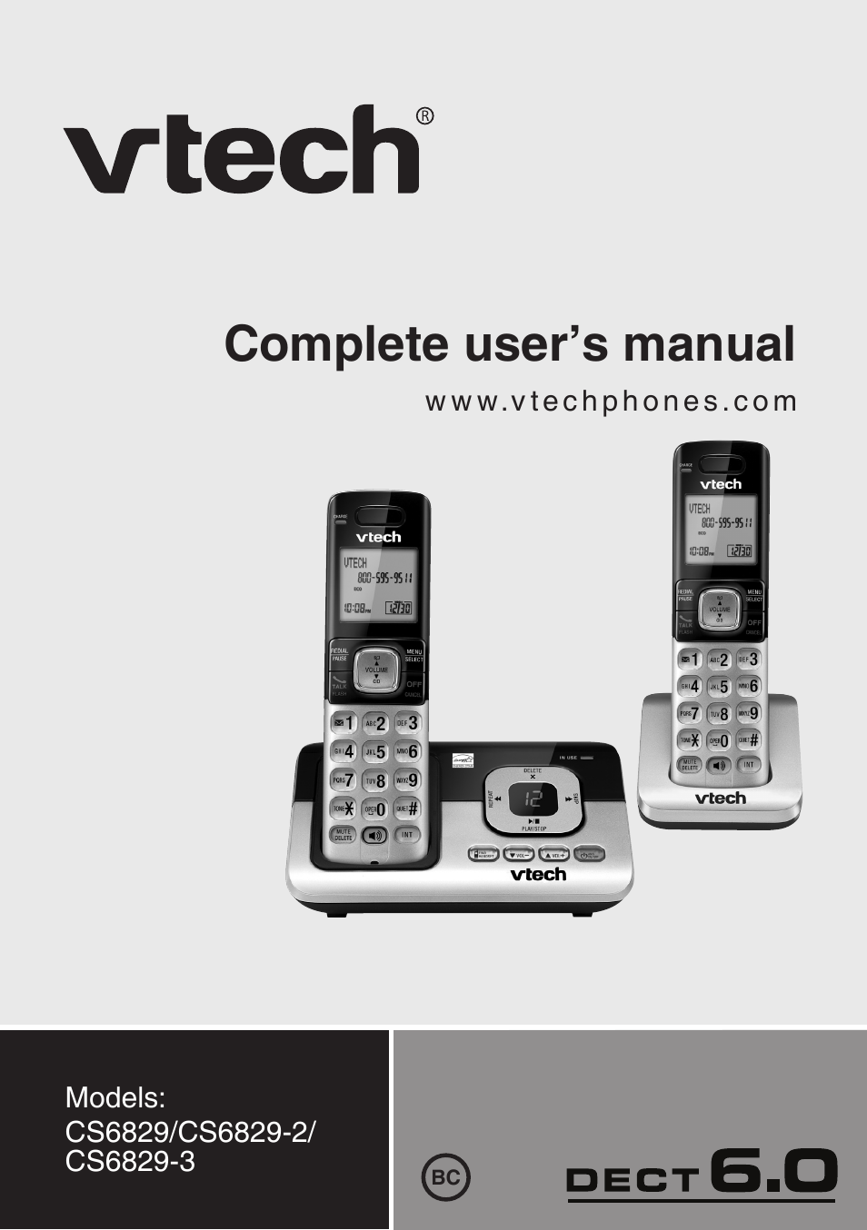 VTech CS6829 Manual User Manual | 84 pages