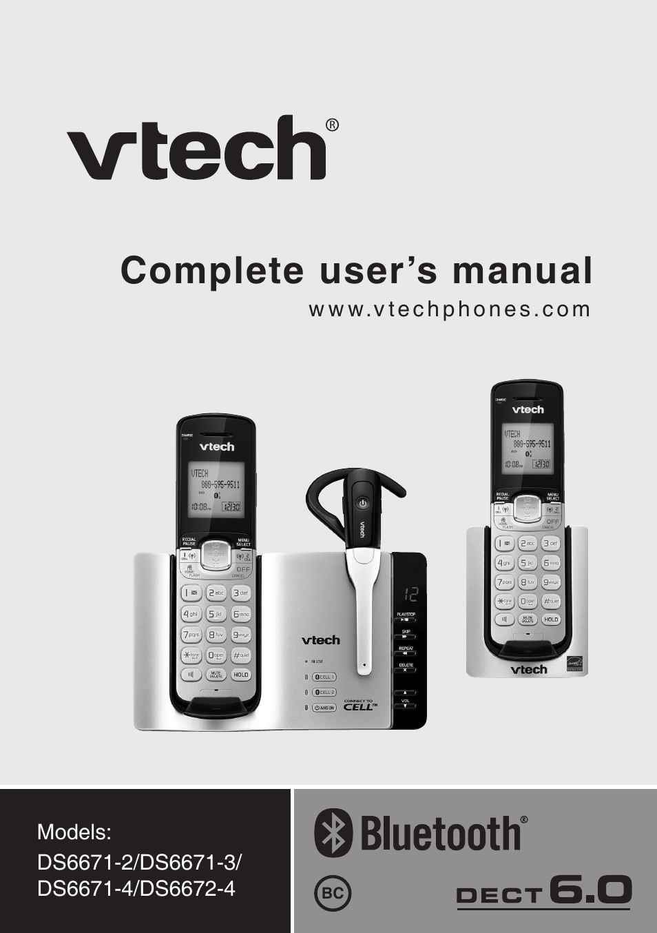 Handset layout, Getting started | VTech CS6829 Manual User 