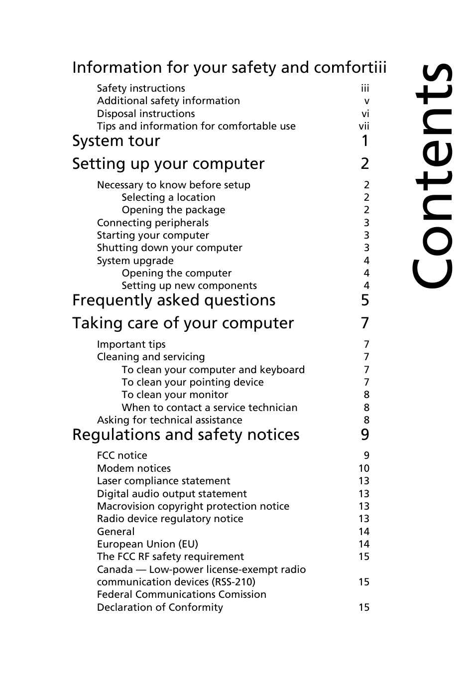 Acer AcerSystem (User Guide) User Manual | Page 11 / 30