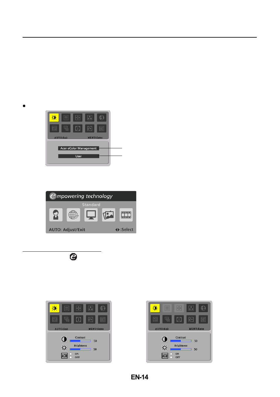 How to adjust a setting | Acer V273HL User Manual | Page 15 / 22