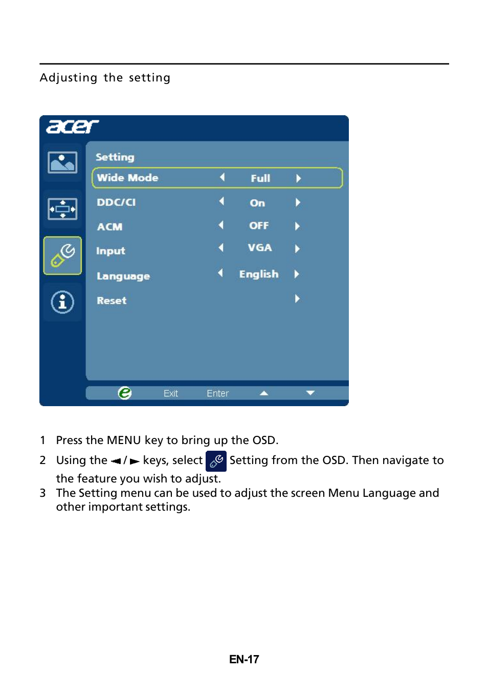 Acer V206HQL User Manual | Page 24 / 27