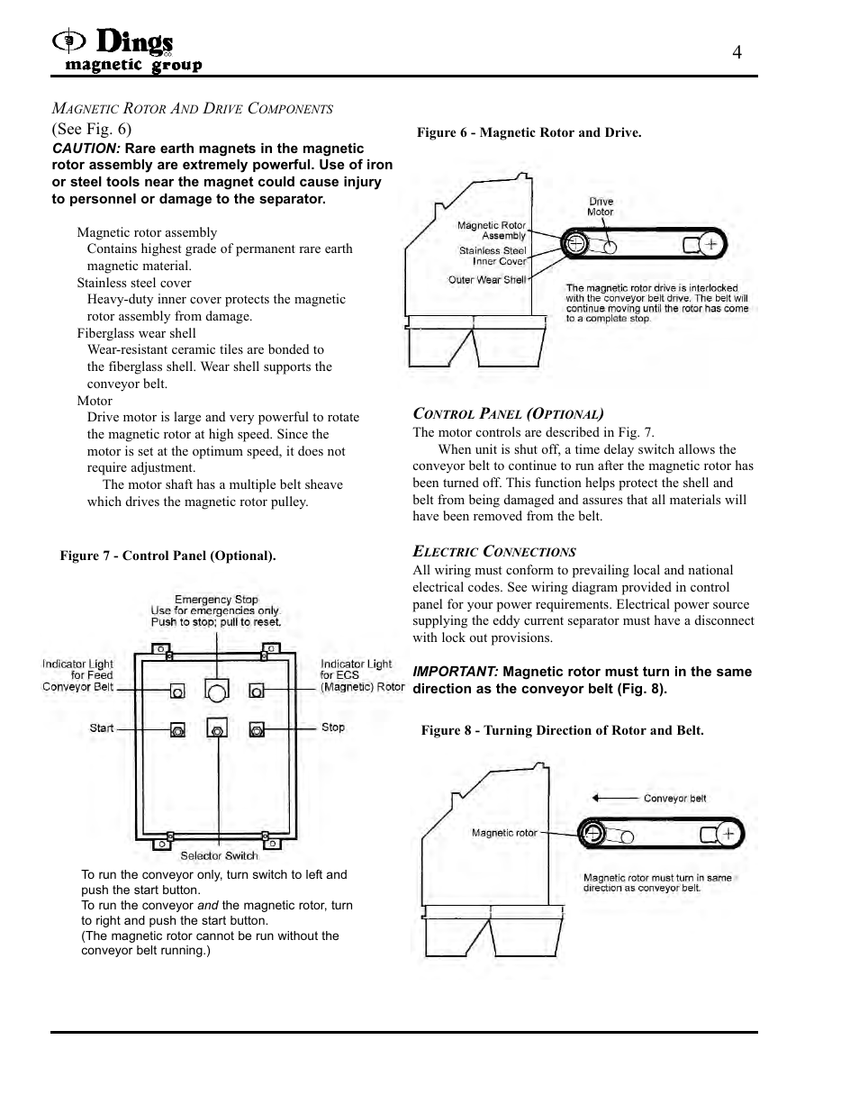 Dings Magnetic Group 2 PULLEY EDDY CURRENT SEPARATOR User Manual | Page 4 / 8