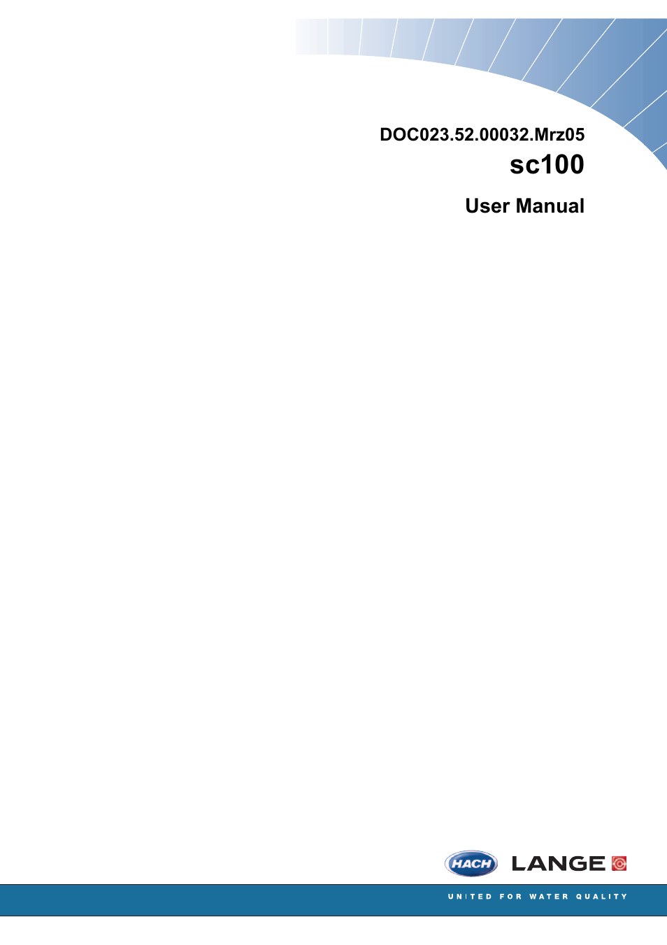 HACH SC100 MANUAL PDF