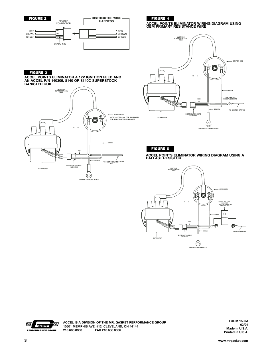 Figure 5, Figure 2 | Mallory Ignition ACCEL POINTS ELIMINATOR