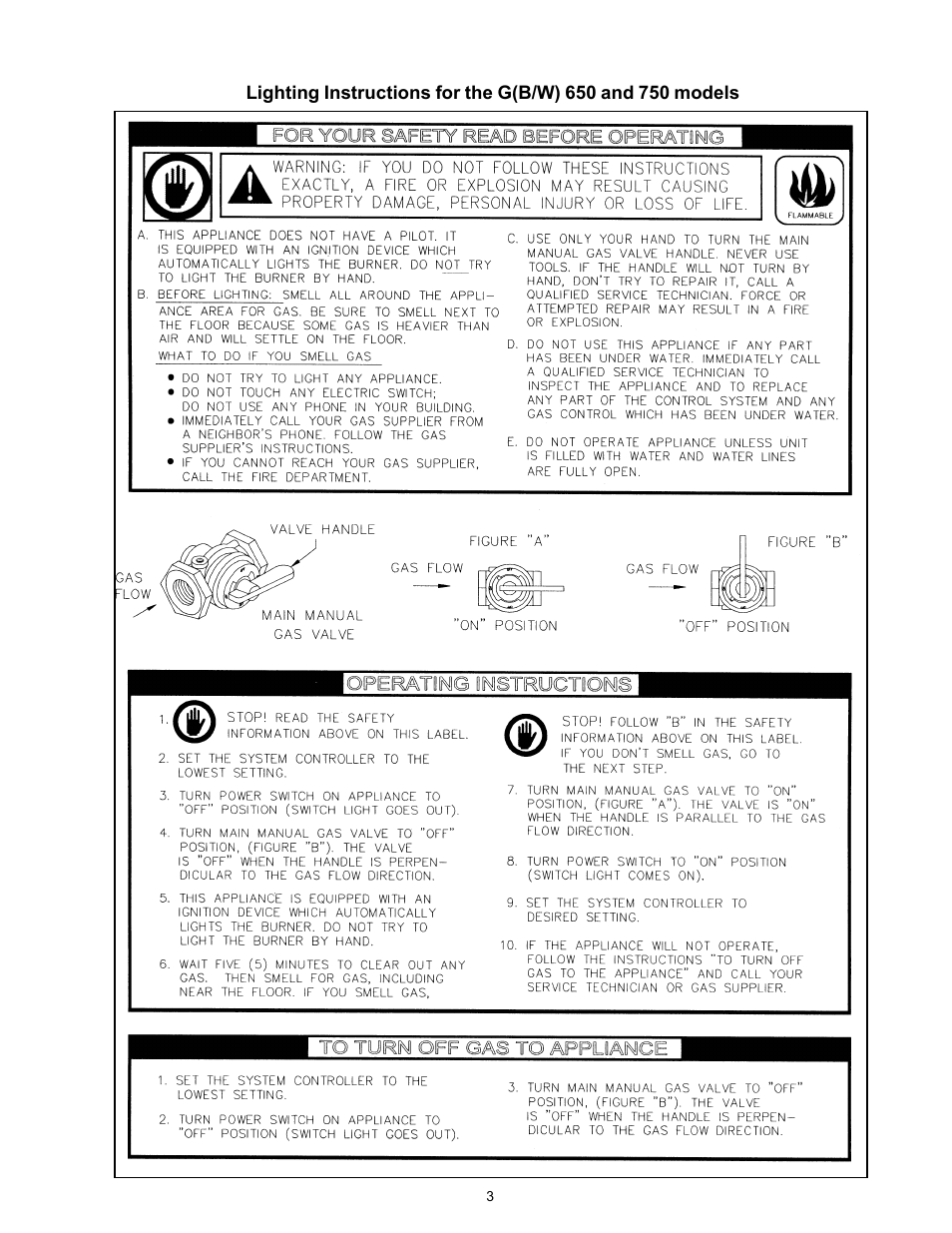 A.O. Smith GB/GW-750 User Manual | Page 3 / 10 | Also for: GB/GW-500