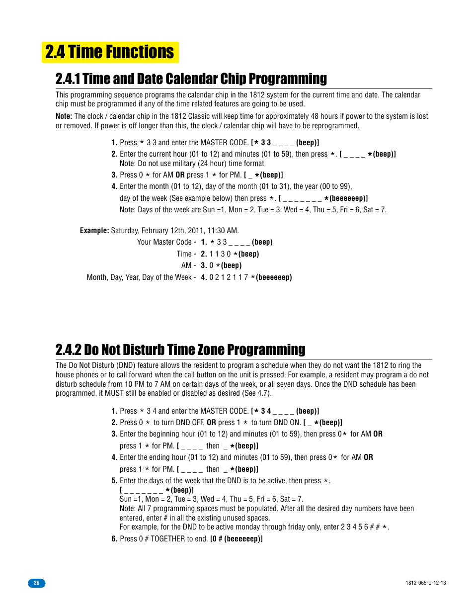 4 Time Functions 1 Time And Date Calendar Chip Programming 2 Do
