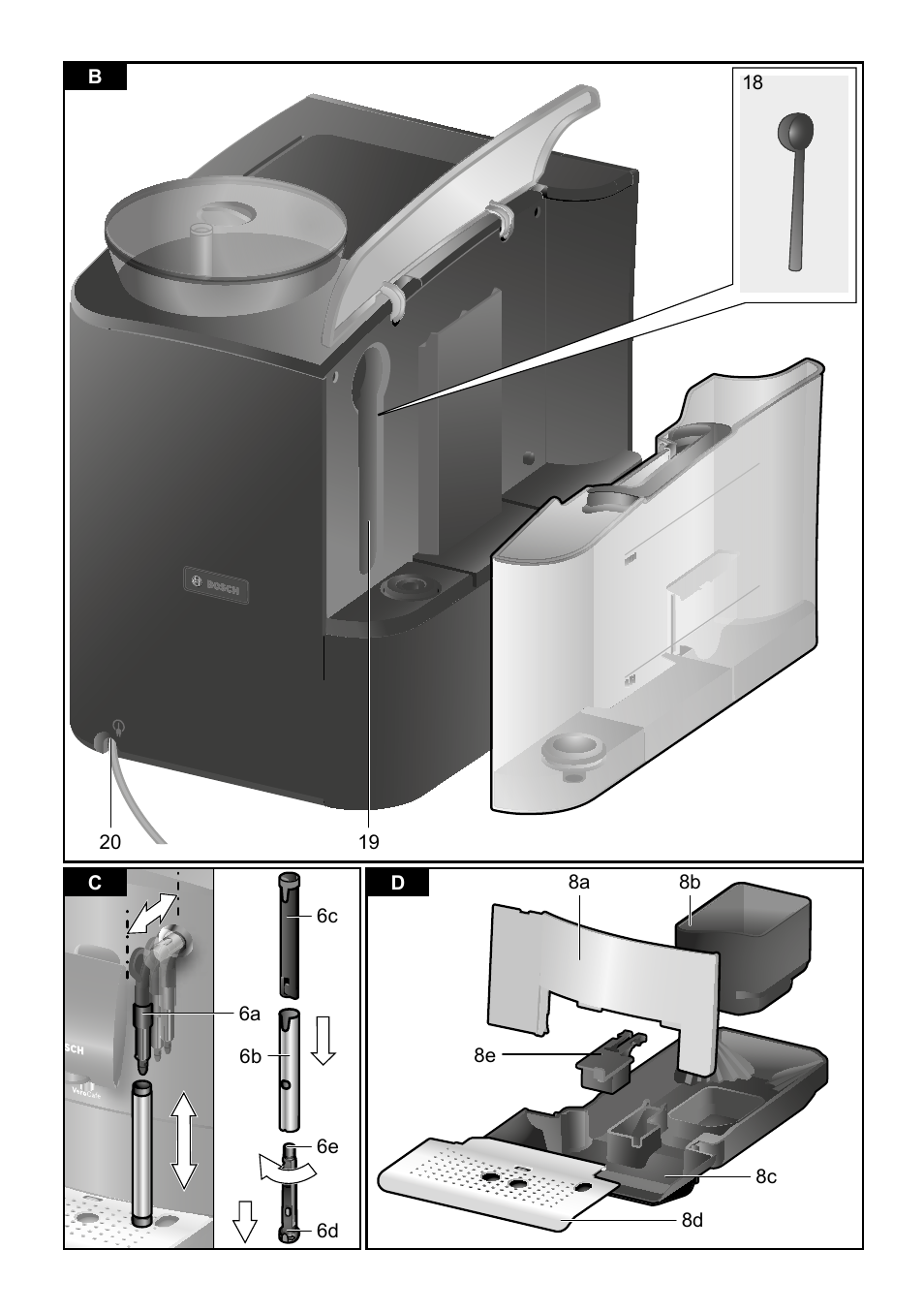 Bosch TES50159DE VeroCafe Kaffeevollautomat schwarz User Manual | Page