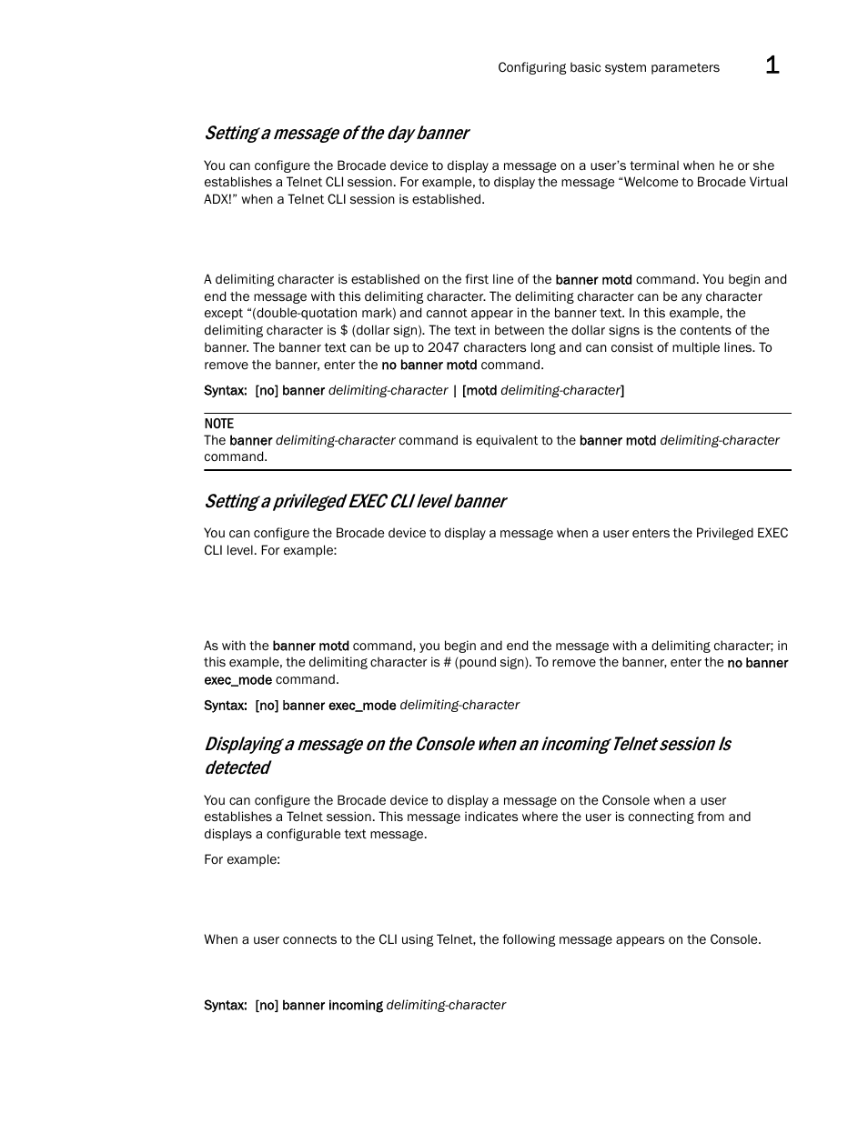 Setting A Message Of The Day Banner Setting A Privileged Exec Cli