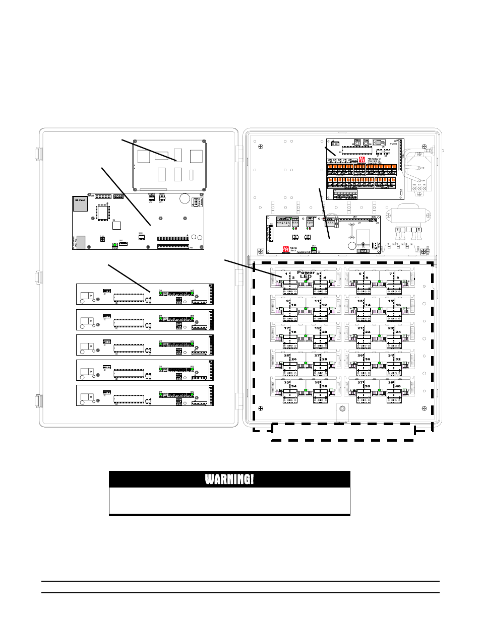 Warning, Wiring diagrams HiredHand Evolution 4000