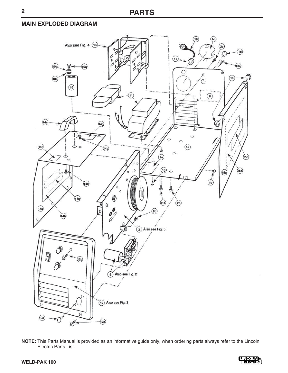 Parts | Lincoln Electric IM546 WELD-PAK 100 PLUS User Manual | Page 48 / 60