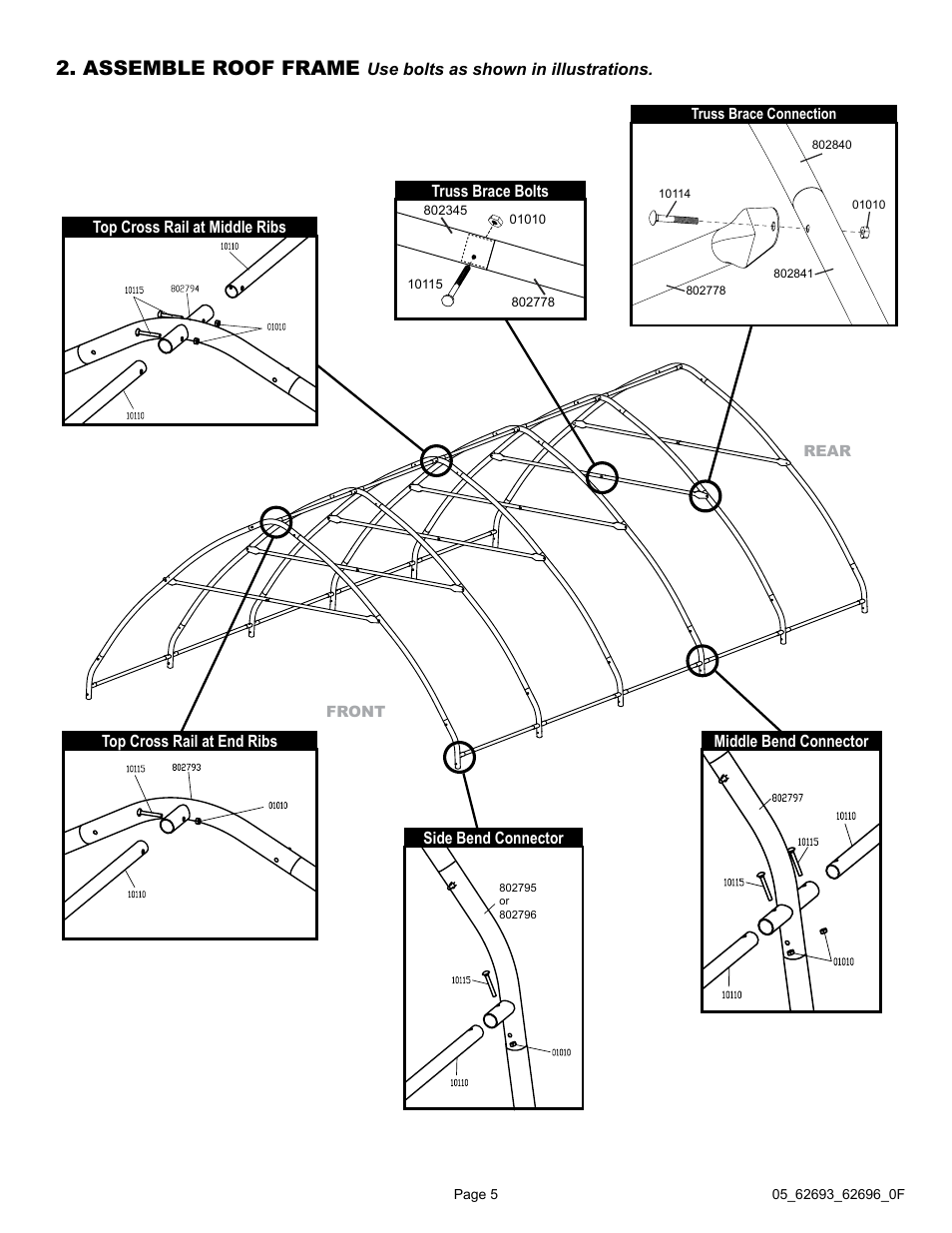 Assemble Roof Frame Shelterlogic 62696 13 X 20 X 12 Garage In A