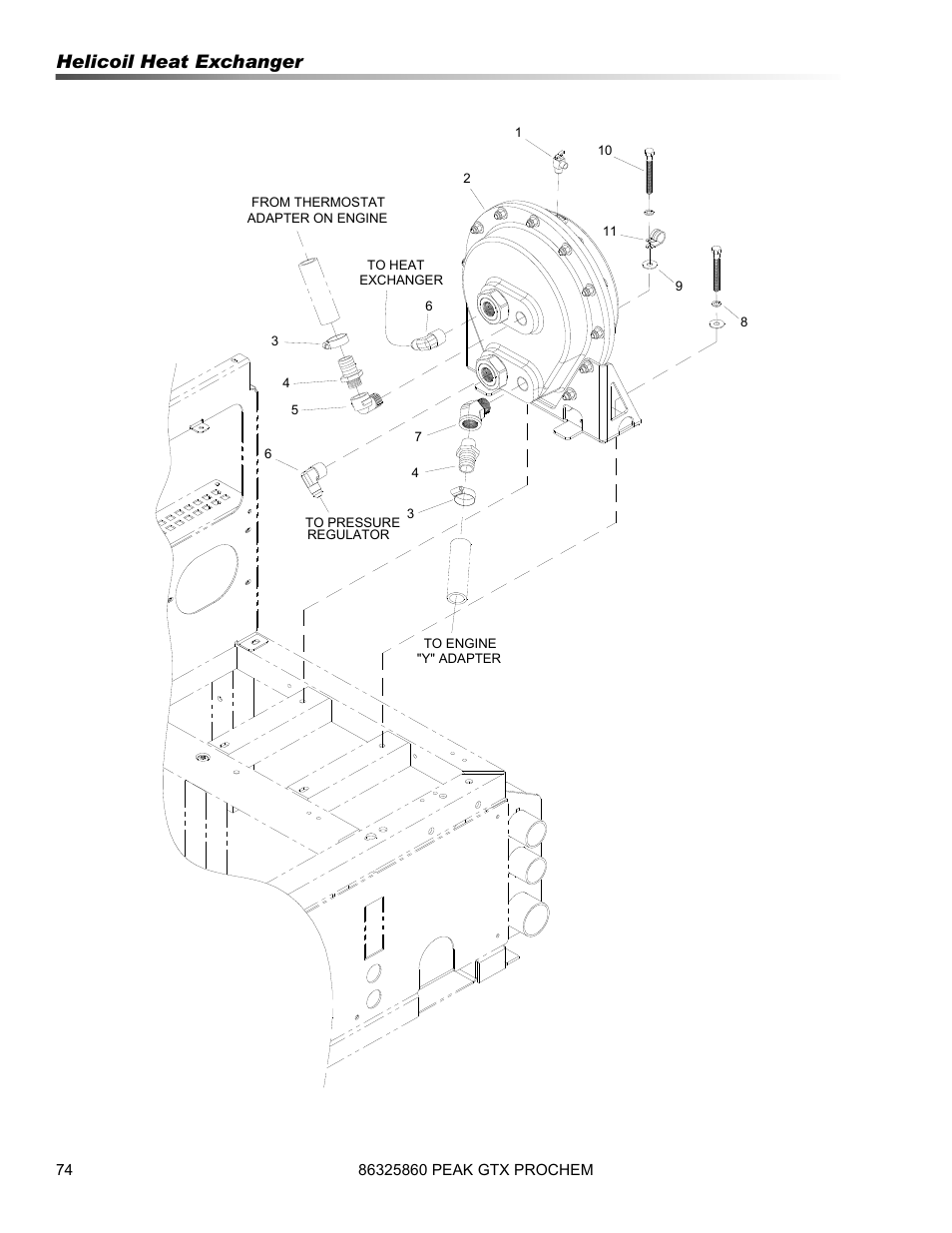 Helicoil heat exchanger | Prochem Peak GTX User Manual | Page 76 / 140