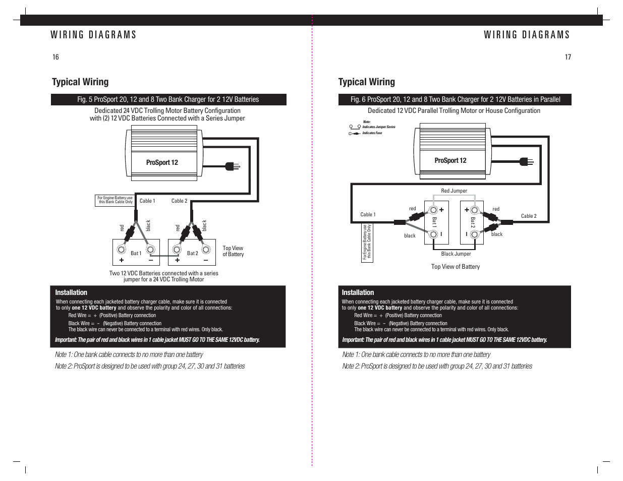 Typical wiring | ProMariner ProSport Gen 3 User Manual | Page 10 / 14