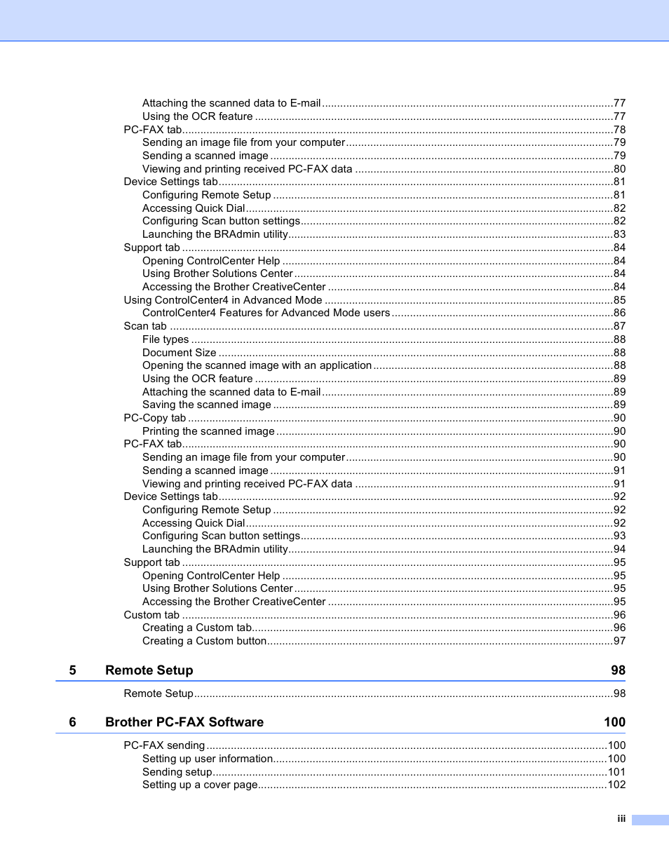 Brother MFC 9970CDW User Manual | Page 4 / 259 | Also for: MFC-9460CDN