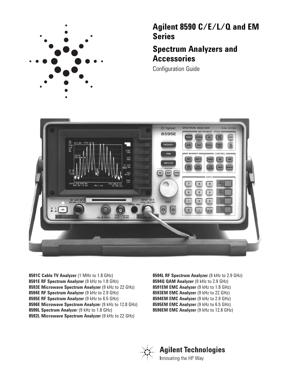 Agilent Technologies 8591E User Manual | 8 pages | Also for: 8590