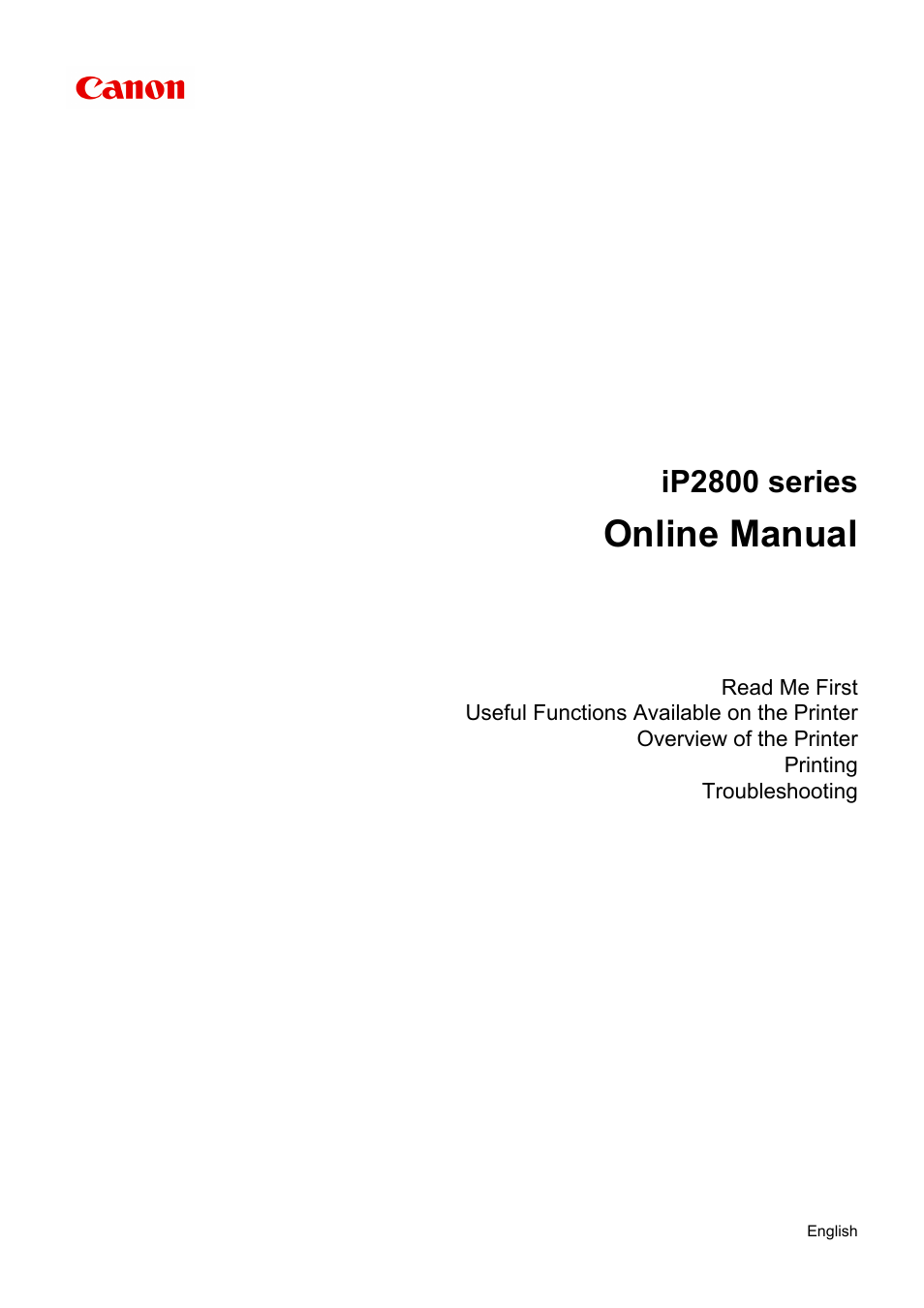 Canon PIXMA iP2850 User Manual | 246 pages