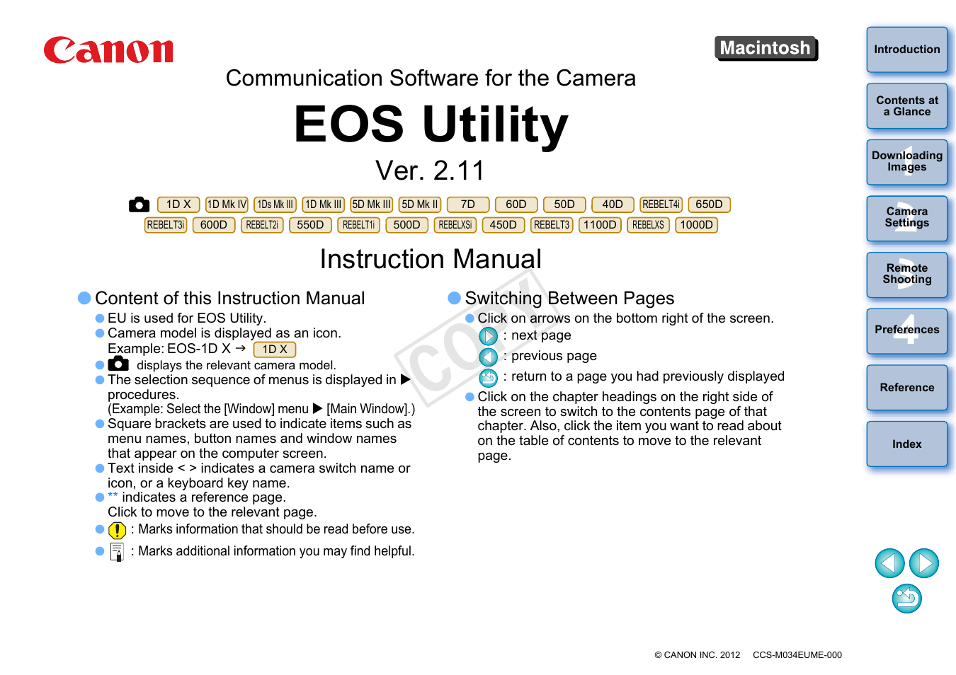 Canon EOS 60DA User Manual | 101 pages | Also for: EOS Rebel T3i 18