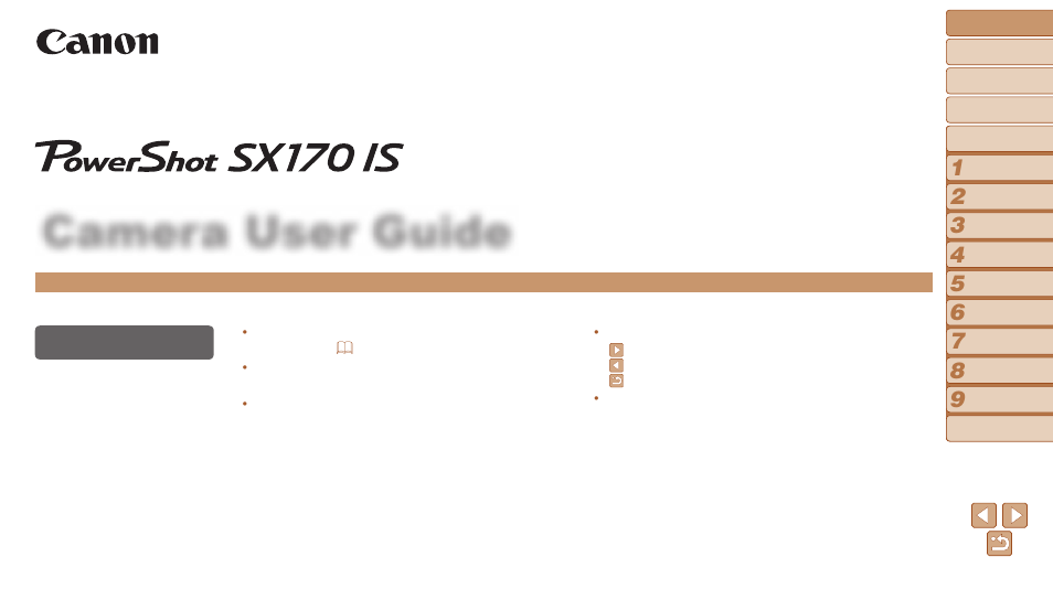 CANON SX170 MANUAL PDF