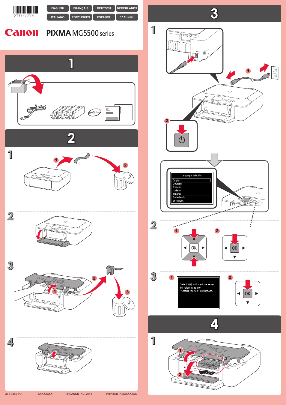 Canon PIXMA MG5550 User Manual | 4 pages