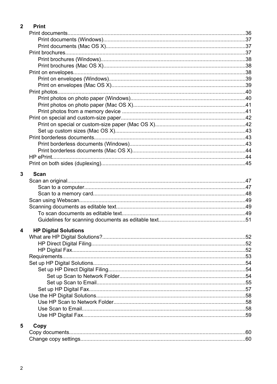 HP Officejet Pro 8600 User Manual | Page 6 / 254 | Original mode