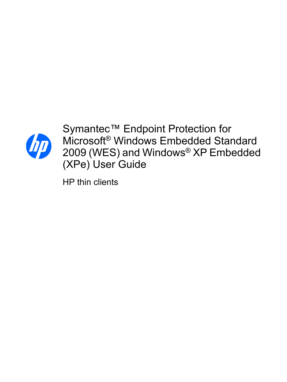 Hp T5740 Thin Client User Manual Hp T5740 Thin Client User Manual