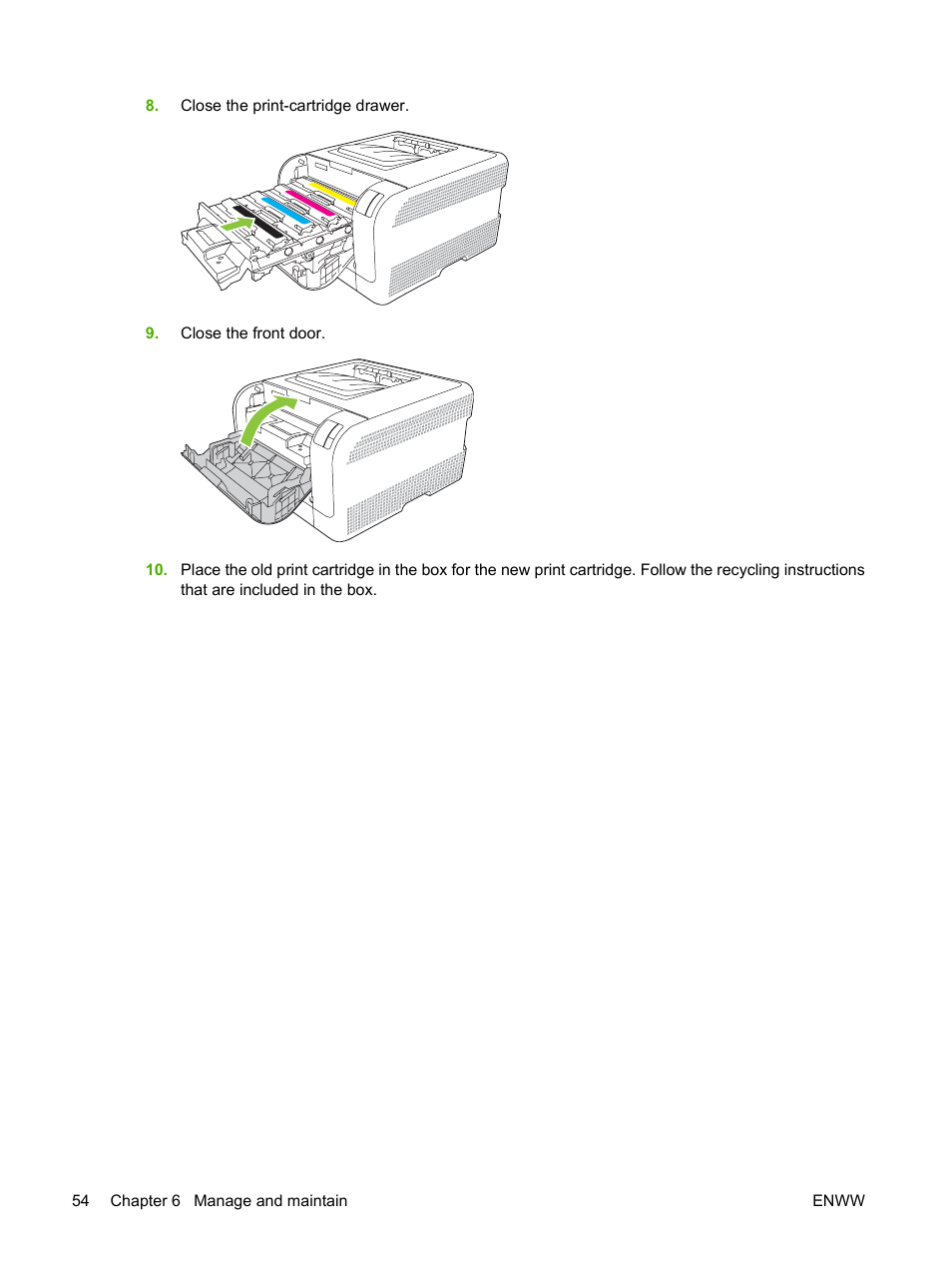HP Color LaserJet CP1215 Printer User Manual | Page 62 / 122