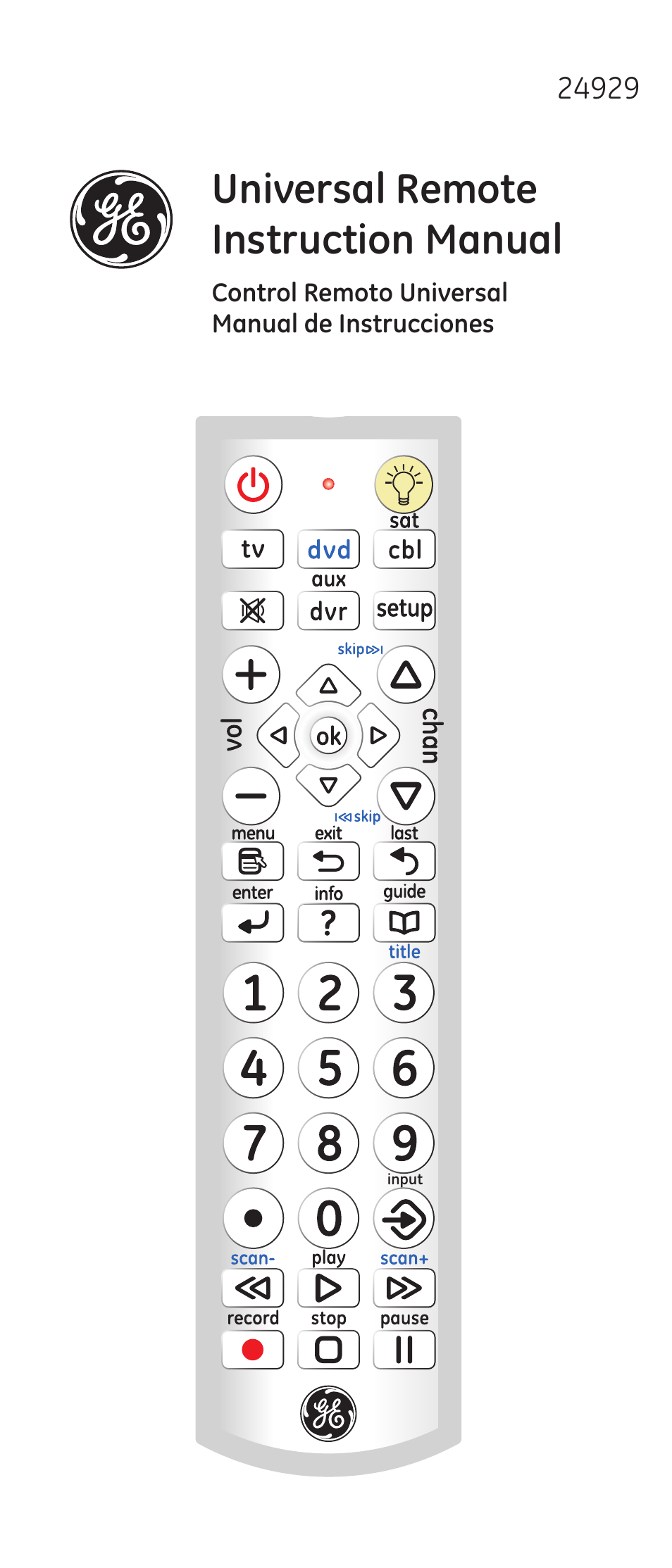 GE 24929-v2 Universal Remote User Manual | 42 pages