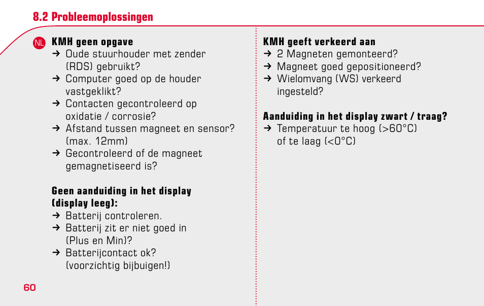 SIGMA BC 1009 STS User Manual | Page 60 / 100