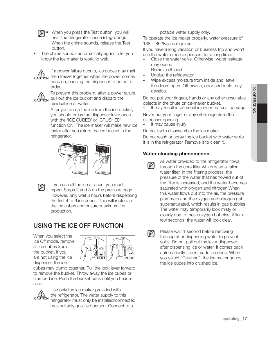 Using the ice off function | Samsung RF4287HAPN-XAA User Manual | Page