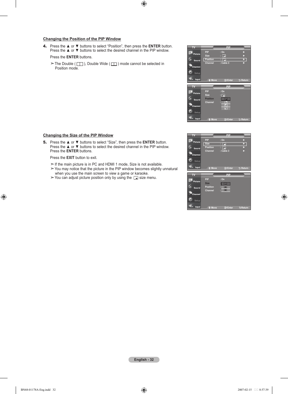 Samsung LNT4665FX-XAA User Manual | Page 34 / 178 | Also for: LNT4661FX