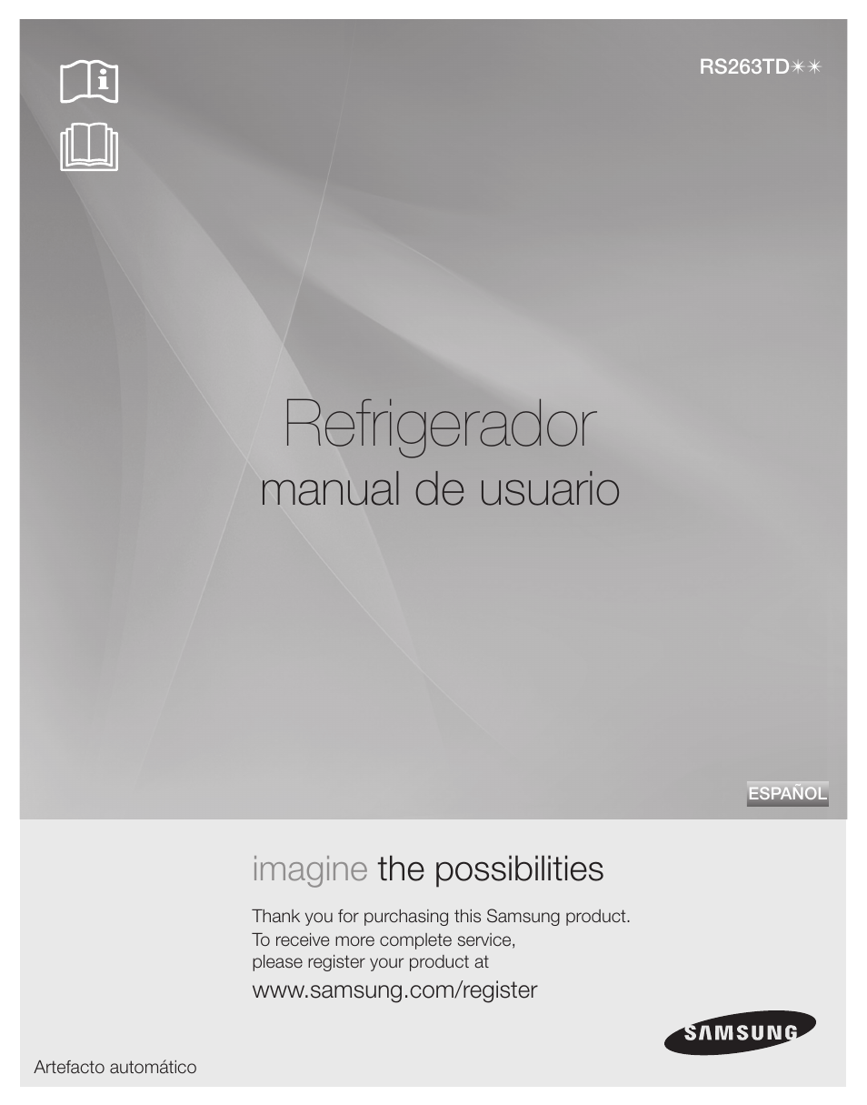 Refrigerador, Manual de usuario, Imagine the possibilities | Samsung