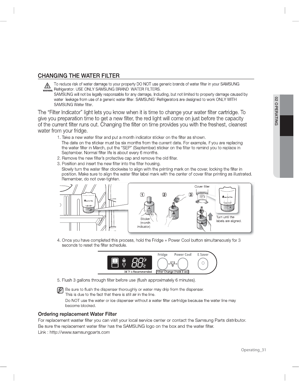 Samsung RF263AERS-XAA User Manual | Page 31 / 80 | Also for: RF263AEWP