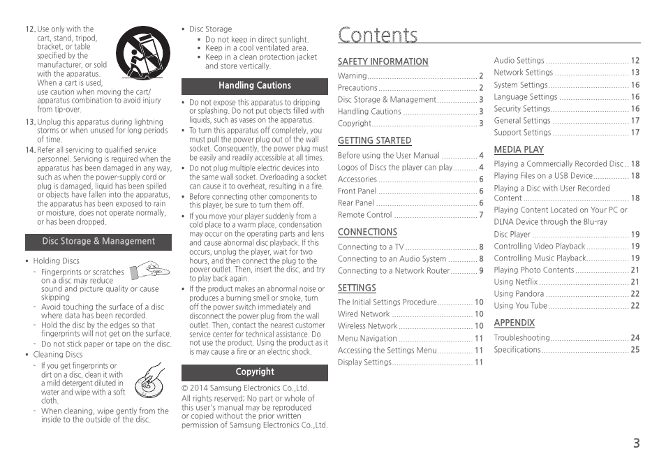 Samsung BD-HM57C-ZA User Manual | Page 3 / 29