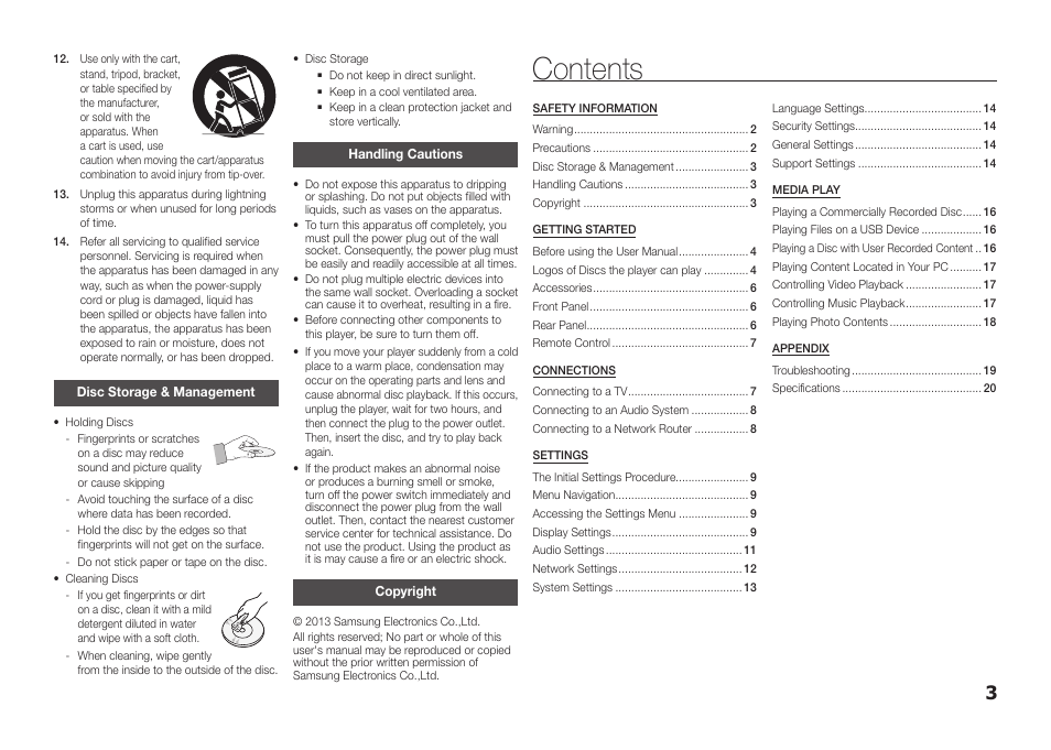 Samsung BD-FM57C-ZA User Manual | Page 3 / 24
