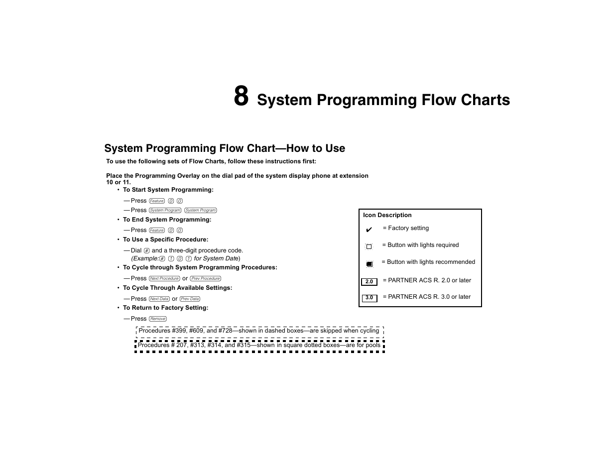 8 system programming flow charts, System programming flow chart—how to