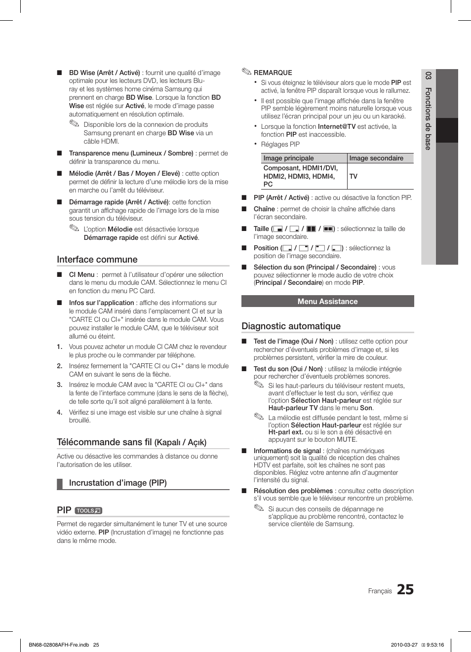 votre terminal a rencontre un probleme