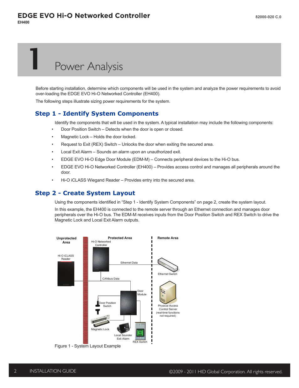 1 power analysis, Step 1 identify system components