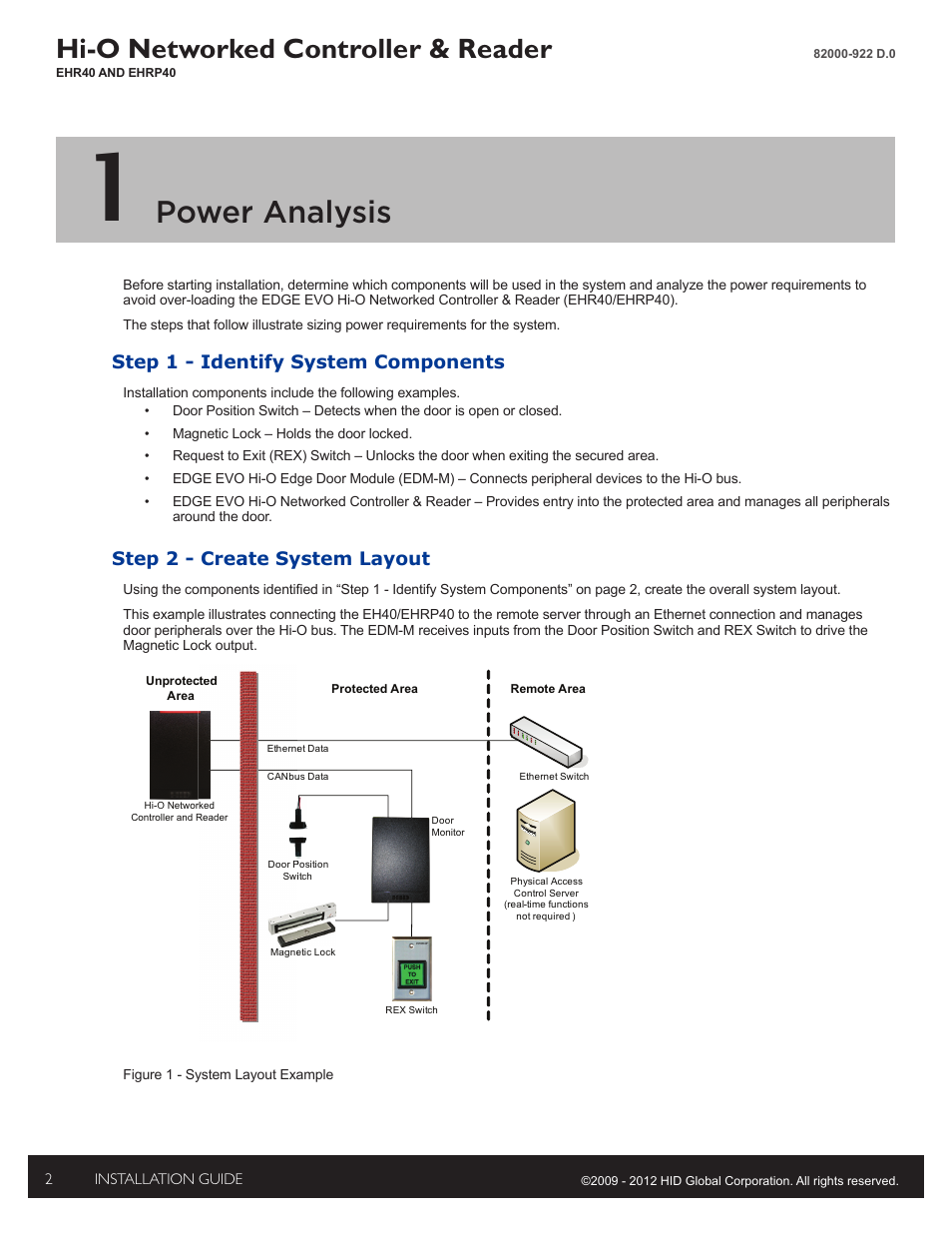 1 - power analysis, Step 1 - identify system components, Step 2