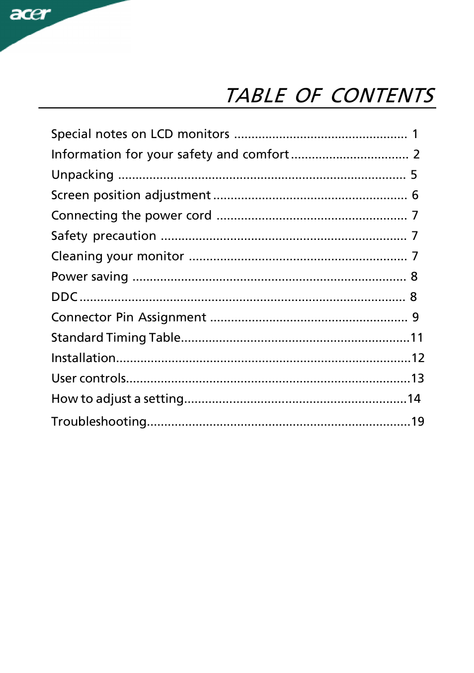 Acer X243W User Manual | 21 pages