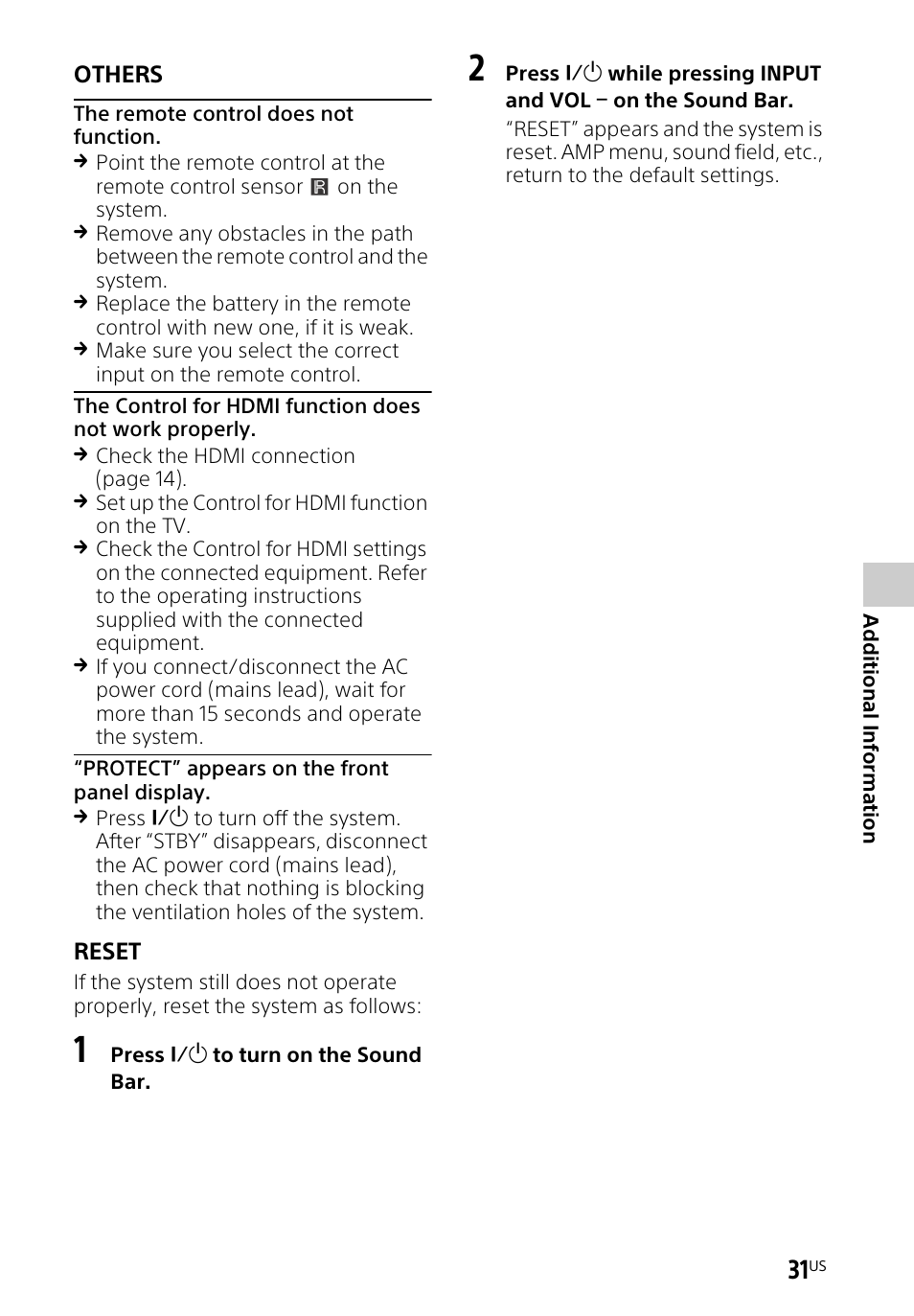 Sony HT-CT260H User Manual | Page 31 / 108