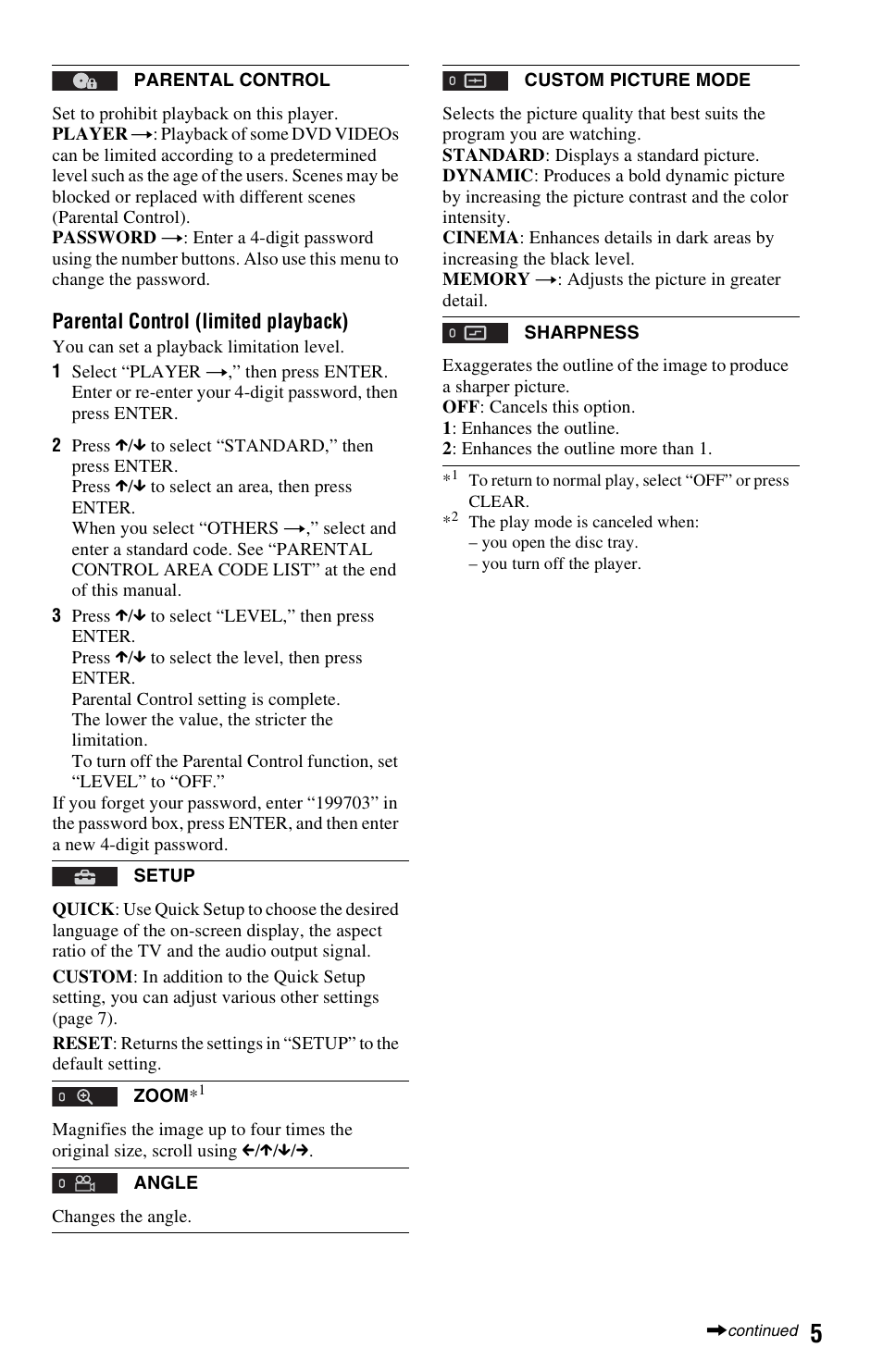 Sony DVP-SR210P User Manual | Page 5 / 12