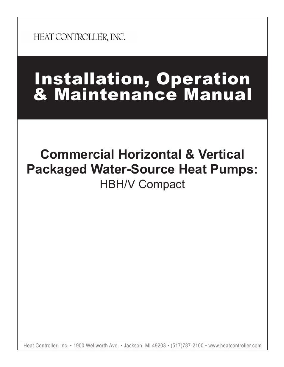 Comfort Aire Hbh Series 1 2 To 5 Ton User Manual 43 Pages Also