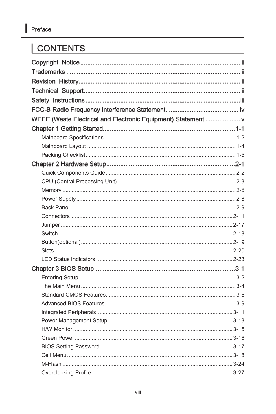 MSI 870A-G54 (FX) User Manual | Page 8 / 84