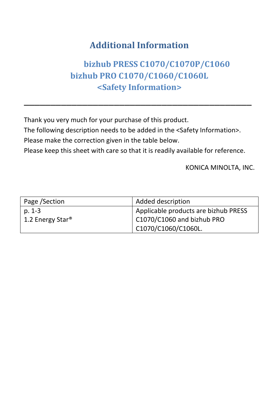 Konica minolta bizhub press c1070 user manual