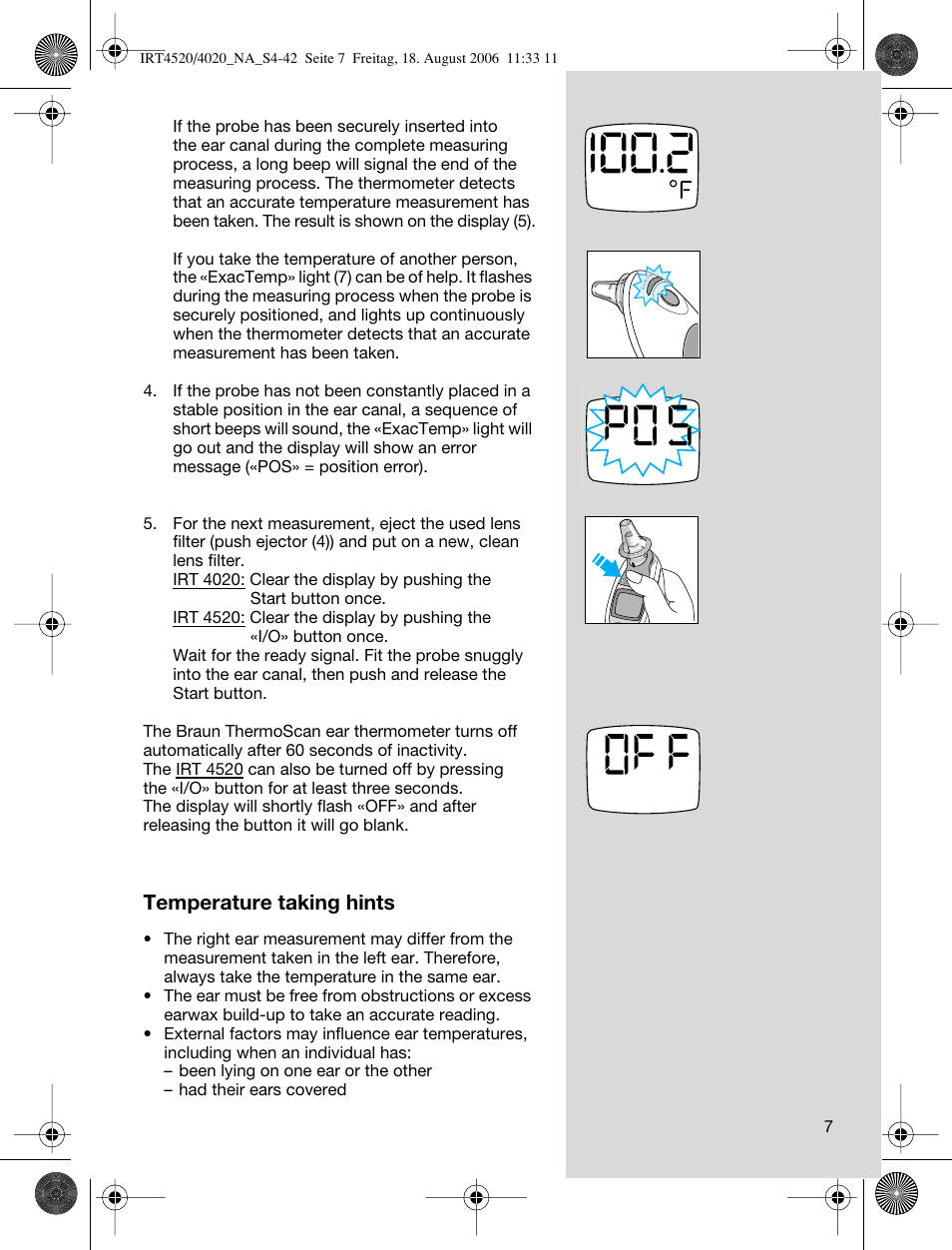 op vakantie nationale vlag Grappig Braun Thermoscan Lf 20 User Manual | Peatix